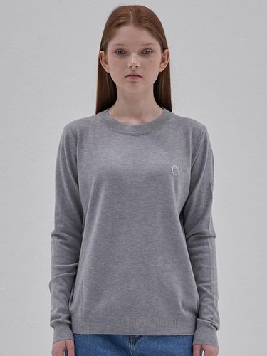 Round Neck Knit Ts_Gray - ELLIOTI - Modalova