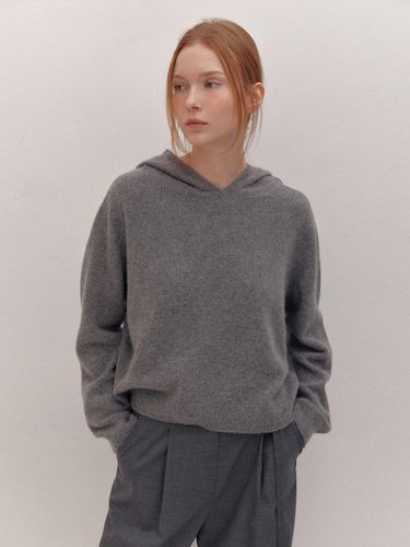 RACCON HOODY WHOLE GARENT KN (GREY) - AVA MOLLI - Modalova