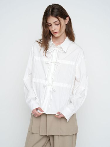 SOFT RIBBON SHIRT / WHITE - MOIFAIRE - Modalova