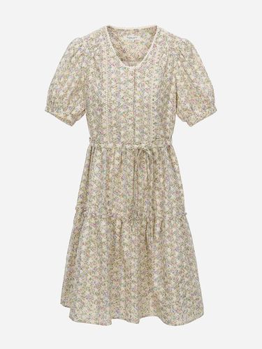 Eyelet PATTERN V-neck dress_T244MOP263W - Thursday Island - Modalova