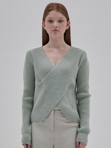 Wrap Layered Knit Ts_green - ELLIOTI - Modalova