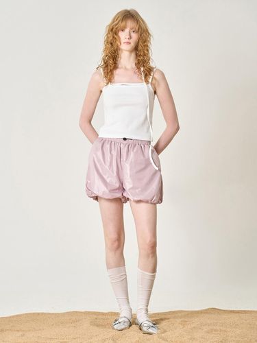 Glossy Puff Shorts_Light Pink - ELLIOTI - Modalova