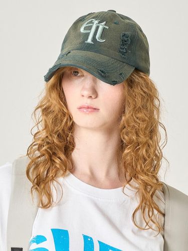 Brush Washed Ball Cap_Deep Green - ELLIOTI - Modalova