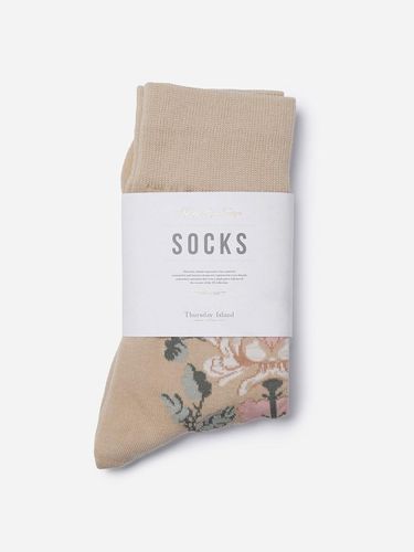 Flower Motif Socks - Thursday Island - Modalova