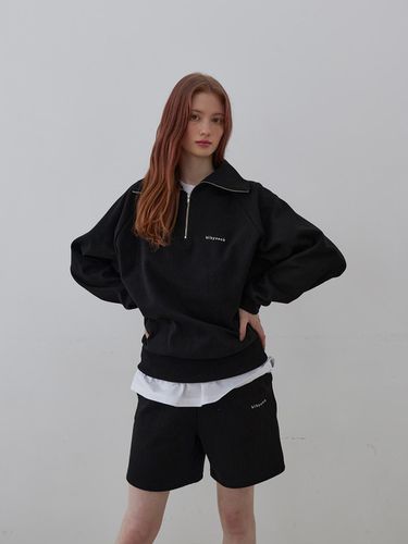 SET] Half Zip-Up Sweatshirt + Sweat Shorts - bibyseob - Modalova