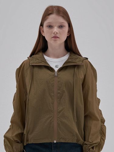 Shirring WindBreaker_Olive Khaki - ELLIOTI - Modalova