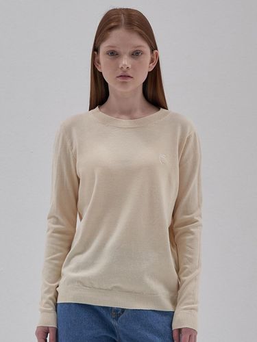 Round Neck Knit Ts_yellow - ELLIOTI - Modalova