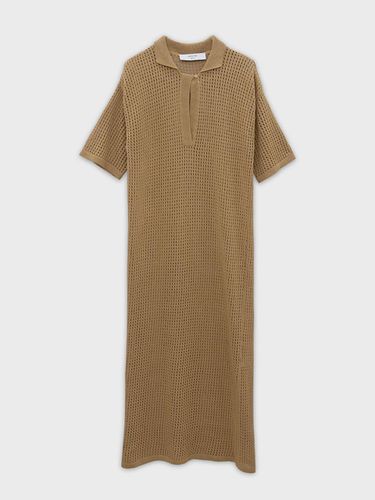 Basic Collar Knit Dress - Beige - Arch The - Modalova