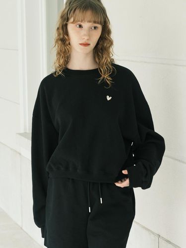 String knitwear sweatshirt_black - BASIKA - Modalova