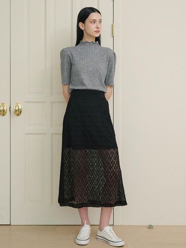 Lace skirt black [T43] - bibyseob - Modalova