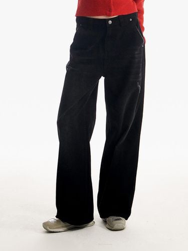 Wide denim pants [Black] - KIRSH - Modalova