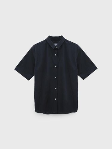 Half Sleeve Cotton Shirt - Navy - Arch The - Modalova