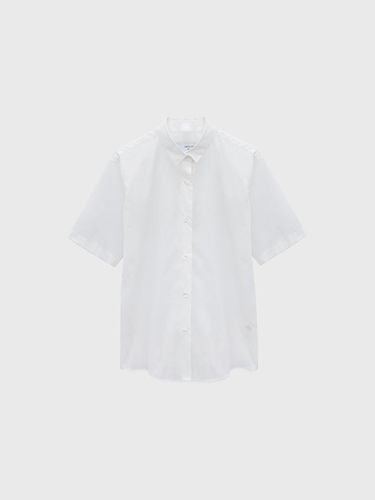 Half Sleeve Cotton Shirt - White - Arch The - Modalova