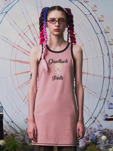 Troll Graphic Jersey Dress [Pink] - KIRSH - Modalova