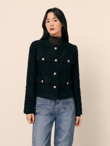 Tweed Round Neck Cropped Jacket GP9P0JK931 - JJ JIGOTT - Modalova