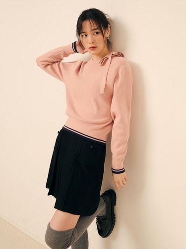 Ribbon Round Neck Pullover Knit GP9P1PO911 - JJ JIGOTT - Modalova