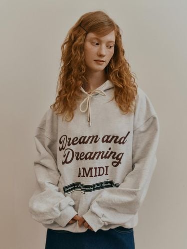 OVERSIZED PRINTED HOODIE_2COLORS - AMIDI - Modalova