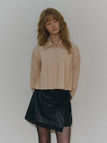 PLEATED SHIRT_PINK - AMIDI - Modalova