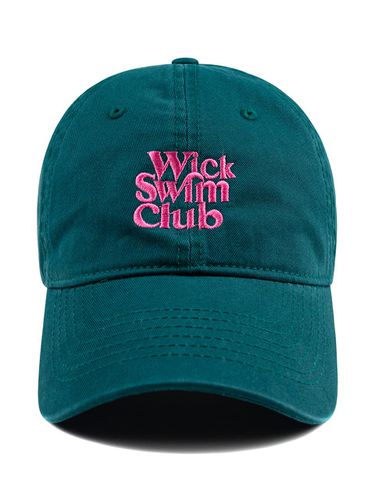 SWIMCLUB Washed Ball Cap-Blue Green - Wick - Modalova