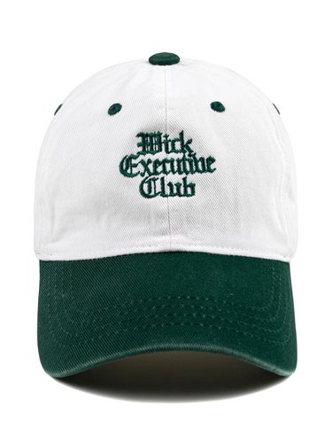 Colorblock EXECUTIVE CLUB Washed Ball Cap-Green - Wick - Modalova