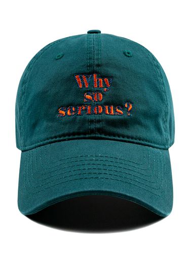 Why so serious Washed ball cap-blue green - Wick - Modalova