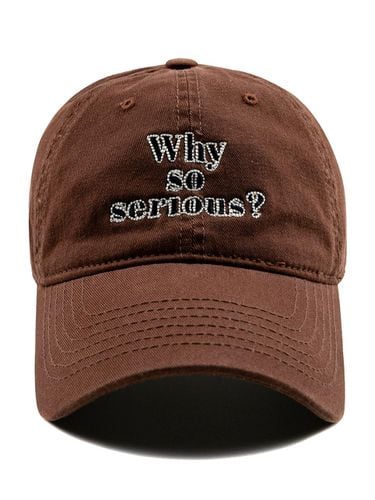 Why so serious Washed ball cap-Brown - Wick - Modalova