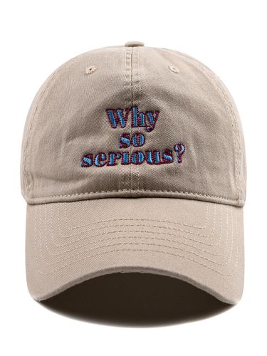 Why so serious Washed ball cap-beige - Wick - Modalova