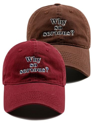 Why so serious Washed ball cap - Wick - Modalova