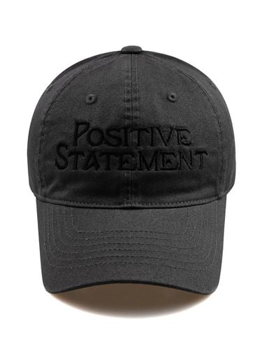 STATEMENT Washed Ball Cap-Charcoal - Wick - Modalova