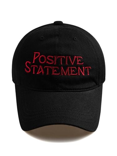 STATEMENT Washed Ball Cap-Black - Wick - Modalova