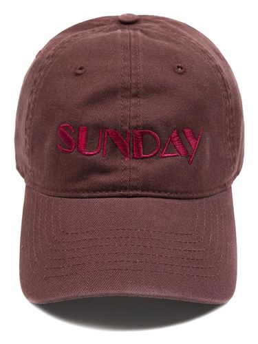 BG284CAP838_SUNDAY WASHED CAP-BROWN - Wick - Modalova