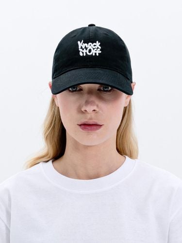 Knock It Off Washed Ball Cap-Black - Wick - Modalova