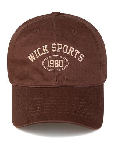 SPORTS 1980 Washed Ball Cap-Brown - Wick - Modalova