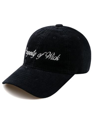 Wide Property Corduroy Ball Cap-Navy - Wick - Modalova