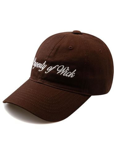 Wide Property Washed Ball Cap-Brown - Wick - Modalova