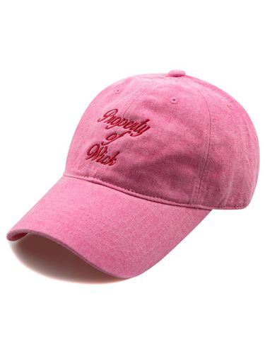 Length Property Pigment Ball Cap-Pink - Wick - Modalova