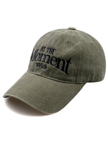 AT THE Moment Pigment Ball Cap-Khaki - Wick - Modalova