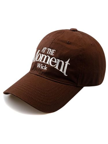 AT THE Moment Washed Ball Cap-Brown - Wick - Modalova