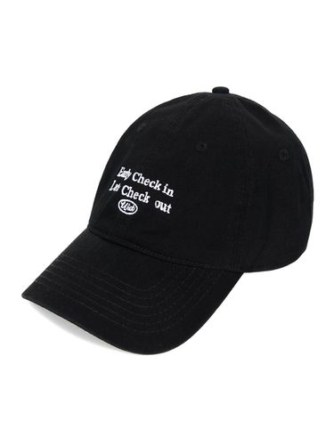 BG284CAP566_Check In Washed Cap_Black - Wick - Modalova