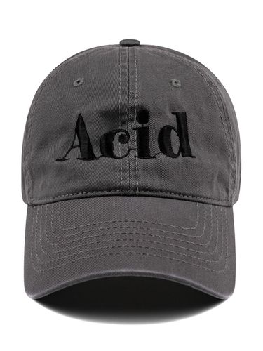 ACID Washed Ball Cap-Charcoal - Wick - Modalova