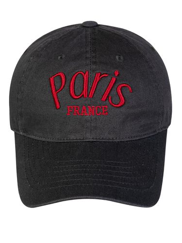 Paris FRANCE Washed Ball Cap-Charcoal - Wick - Modalova