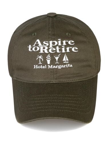 Hotel Washed Ball Cap-Khaki - Wick - Modalova