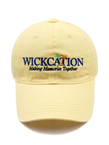 WICKCATION Washed Ball Cap-Yellow - Wick - Modalova