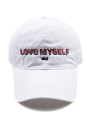 LOVE MY SELF Washed Ball Cap-White - Wick - Modalova