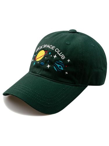 SPACE CLUB Washed Ball Cap-Dark Green - Wick - Modalova