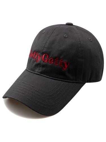 GETTY Washed Ball Cap-Charcoal - Wick - Modalova