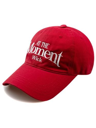 AT THE Moment Washed Ball Cap-Red - Wick - Modalova