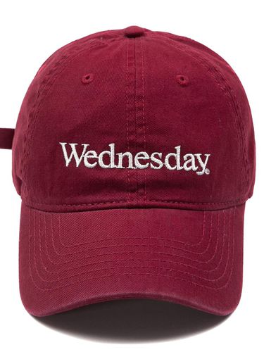 BG284CAP902_WEDNESDAY WASHED CAP-BURGUNDY - Wick - Modalova