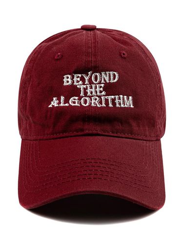 ALGORITHM WASHED BALL CAP-BURGANDY - Wick - Modalova