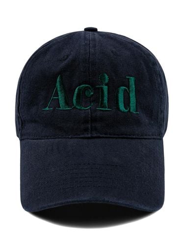 ACID Washed Ball Cap-Navy - Wick - Modalova